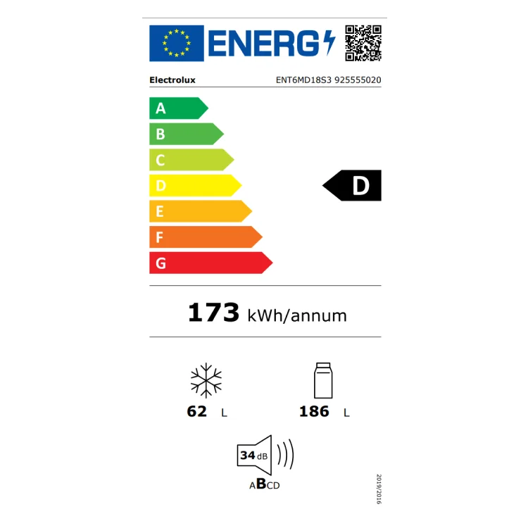 Electrolux frižider ENT6MD18S3
