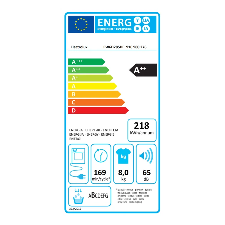 Electrolux mašina za sušenje veša EW6D285DE