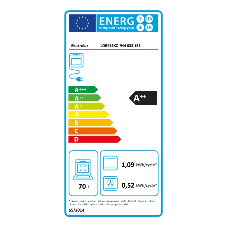 Electrolux rerna LOB9S3XZ
