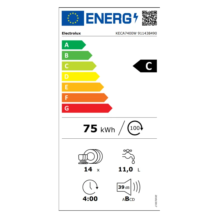 Electrolux sudomašina KECA7400W